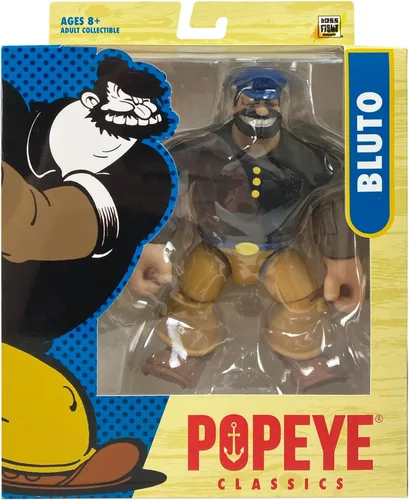 Miniatura 6 de Boss Fight Studio Bluto Popeye The Sailor Man Classics Wave 1 Figura de acción coleccionable – Figura altamente articulada con accesorios que