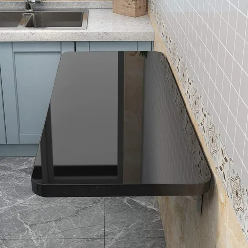 Mesa plegable multifuncional montada en la pared de la oficina de la cocina, escritorio flotante del ordenador portátil, mesa de comedor, escritorio