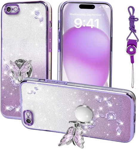 para Apple iPhone 6 (12 cm) Funda para teléfono, para iPhone 6S Funda para teléfono móvil para mujeres y niñas, Funda protectora de TPU con diseño
