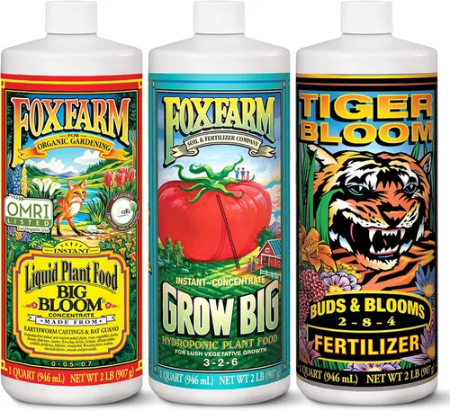 Miniatura 7 de FoxFarm Hydro Liquid Trio Pack – Big Bloom, Grow Big Hydroponic, Tiger Bloom Fertilizantes para crecimiento de plantas, desarrollo de brotes