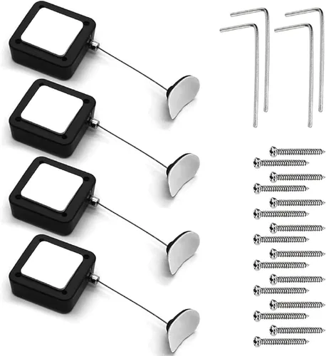 Miniatura 6 de Cable de Bloqueo Remoto de 1.8M/5.9Ft - 1 Pieza, Cable Retráctil de Control Remoto con Correa, Correa Remota, Bloqueo de Seguridad de Control Remoto