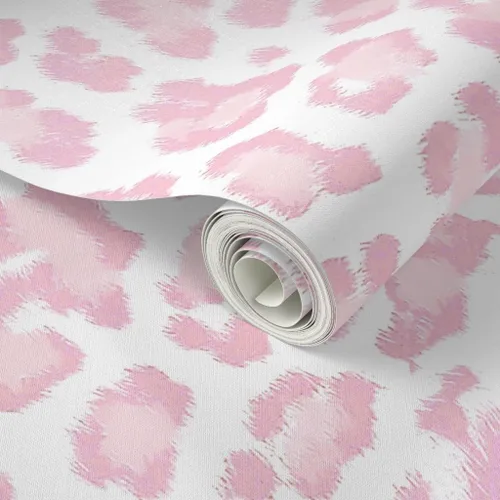 Miniatura 2 de Papel tapiz autoadhesivo de 3 x 2 pies - Papel tapiz extraíble con estampado de leopardo rosa piel rosa Jaguar Cheetah Spoonflower