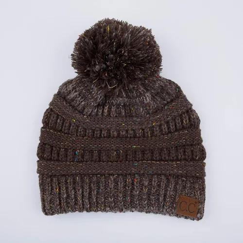 Miniatura 2 de Gorro tejido C.C Exclusives HAT-33, acanalado, diseño de confeti, unisex