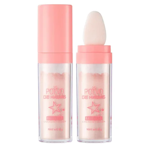 Miniatura 11 de 2 unidades de Polvo De Hadas Fairy Dust polvo resaltador - Polvo para contornear todo el cuerpo y clavícula perlado para cara y ojos, purpurina #01