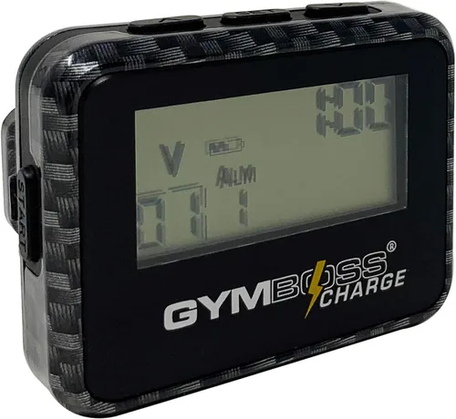Miniatura 7 de Gymboss Temporizador de intervalo de carga y cronómetro y correa de reloj - Paquete Negro carbón