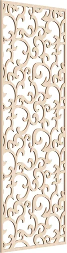 Miniatura 150 de Wheatland Paneles de pared decorativos de madera con calado, 9 3/8 pulgadas de ancho x 24 3/8 pulgadas de alto x 1/4 de alto, nogal