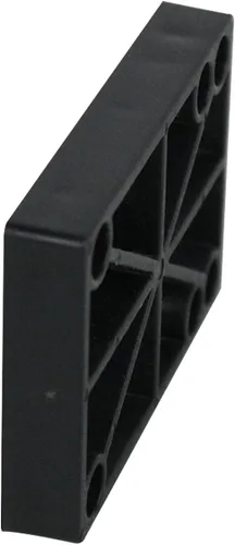 Miniatura 3 de H Block Juego de 2 elevadores para monopatín Old School (0.472 in) de plástico duro negro