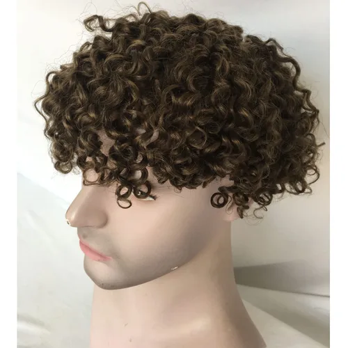 Miniatura 5 de Voloria Toupee - Sistema de reemplazo de cabello humano europeo para hombres, extensiones suaves y finas, súper completo, encaje suizo, 10 x 8 #4