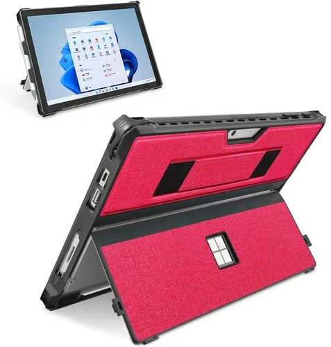Miniatura 9 de Funda protectora resistente para Microsoft Surface Pro 7+/7/6/5/4/LTE de 12.3", con soporte para lápiz capacitivo y correa de mano, compatible