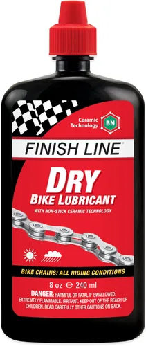 Finish Line Lubricante para bicicleta seca Botella exprimible de 8 onzas