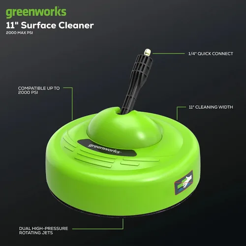 Miniatura 2 de Greenworks Accesorio de Limpieza de Superficies Universal de 11" para Lavadora a Presión