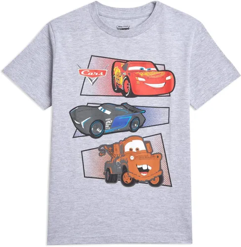 Miniatura 3 de Disney Pixar Cars Tow Mater Lightning McQueen - Paquete de 3 camisetas para niños grandes