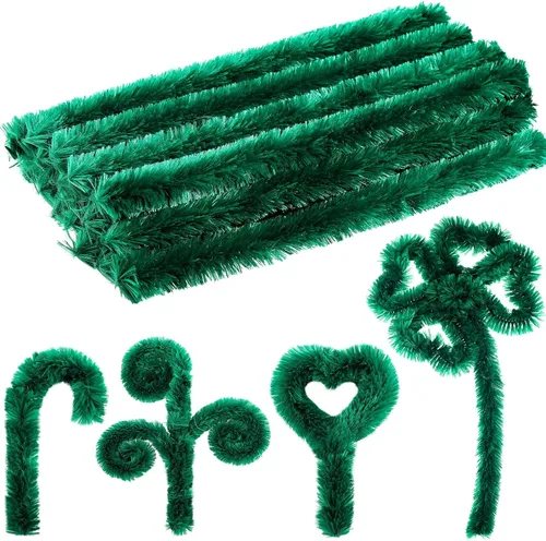Miniatura 8 de Hotop 30 limpiapipas extra gruesos de 1.181 in de felpilla de 1.181 in, suministros para principiantes, suministros de bricolaje (negro, 12 pulgadas)