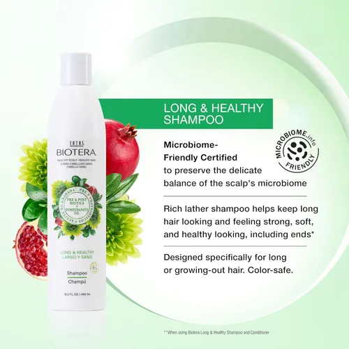 Miniatura 2 de Biotera Long & Healthy Strengthening Shampoo Strengthens Long, Growing Hair Microbiome Friendly Vegan & Animal Test Free Paraben Free