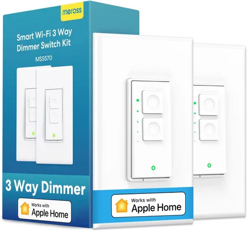 Miniatura 10 de meross Interruptor de luz inteligente compatible con Apple HomeKit, Siri, Alexa, Google Assistant y SmartThings, interruptor de luz Wi-Fi de 2.4