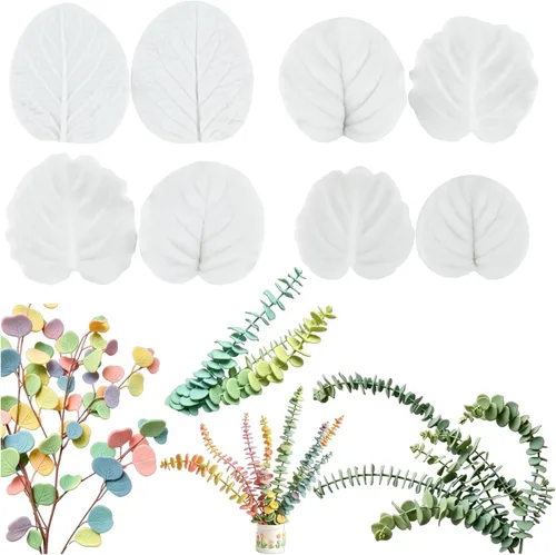 Miniatura 15 de Sijiangmold Molde de silicona para veteado de flores de goma para fondant, moldes de pasta de goma, molde de flores de peonía, moldes de orquídea