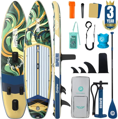 Miniatura 23 de Niphean Tabla de remo inflable (extra grande) para 2+1 personas/familia, capacidad de 500 libras, tabla de remo con accesorios de SUP, tabla de remo