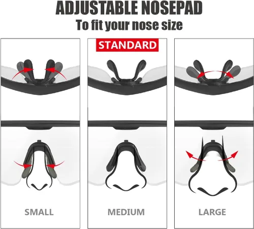 Miniatura 7 de HTS HUNTERSKY Gafas de Protección Ocular Antiniebla Deportivas de Seguridad para Mujeres y Hombres para Correr, Ciclismo, Conducción, Pickleball