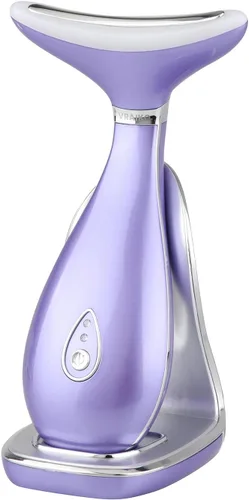 VRAIKO Lily - Masajeador facial de cuello, herramienta de escultura facial, dispositivo de rejuvenecimiento de la piel con acción térmica, LED de