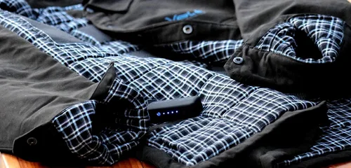 Miniatura 7 de Outfitter - Chaqueta térmica de 5 V con batería USB Powerbank, sistema de calor de capa cero
