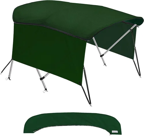 Miniatura 12 de KNOX Bimini tops universales de 3 arcos para paredes laterales, postes de soporte, lona marina 900D a prueba de decoloración, funda de Arena