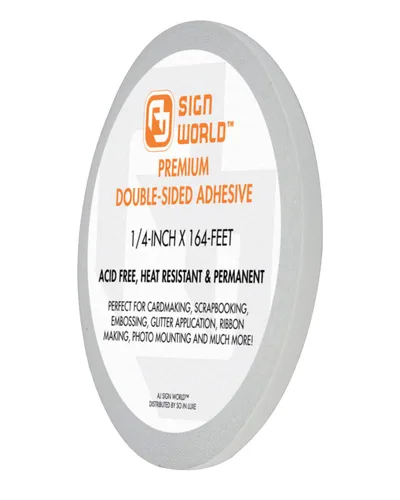 La mejor cinta adhesiva de doble cara ultra delgada permanente de 1/4" para artes, manualidades, fotografía, álbumes de recortes, rasgón a mano,