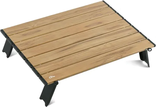 Miniatura 12 de iClimb - Mesa plegable ultraligera y compacta de mini playa y picnic de aluminio con bolsa de transporte, dos tamaños (negro - S)
