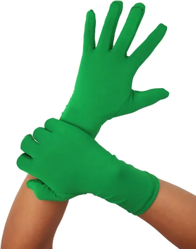 Miniatura 4 de Aniler Guantes de elastano hasta la muñeca para hombres y mujeres, para bodas, fiestas, Navidad, disfraces, fiestas, bailes
