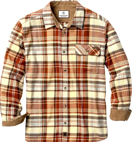 Miniatura 56 de Legendary Whitetails Camisa de franela de manga larga con botones para hombre, 100% algodón