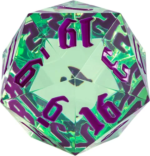 55mm dados de 20 lados DND, dados gigantes D20 D&D poliédricos grandes D20 con caja de regalo de dados para Dungeons and Dragons, juegos de mesa RPG