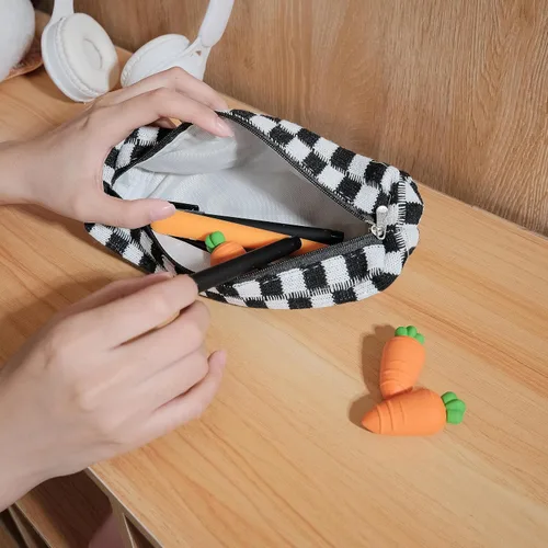 Miniatura 3 de Estuche para lápices, estuche para bolígrafos, bolsa de almacenamiento para oficina, universidad, escuela, organizador porta bolsa caja, bolsa