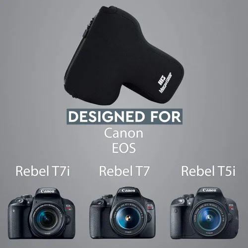 Miniatura 6 de MegaGear Canon EOS Rebel T7, Rebel T100, Rebel T7i, Kiss X9i (0.709-2.165 in), Rebel T6, Rebel SL1, Rebel T5i, 700D, 800D, 1300D, 2000D, 4000D Funda