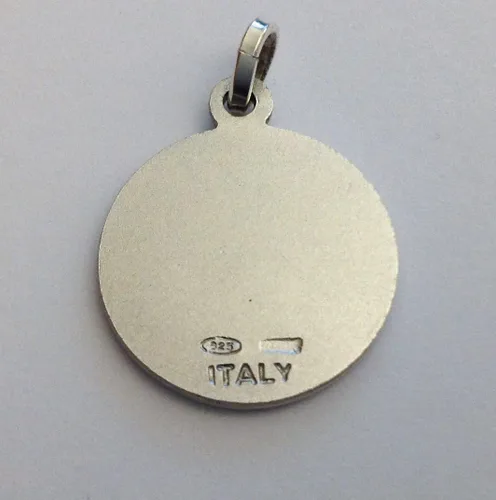 Miniatura 4 de I G J MEDALLA DE SAN FRANCISCO DE ASISI PLATA 925 - 100% HECHO EN ITALIA
