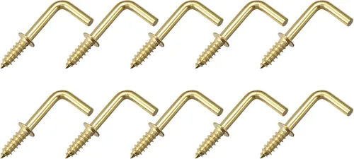 Miniatura 7 de METALLIXITY Ganchos de tornillo para colgar (0.827 in/0.83 pulgadas), 50 unidades, gancho de techo de acero al carbono, ganchos de metal