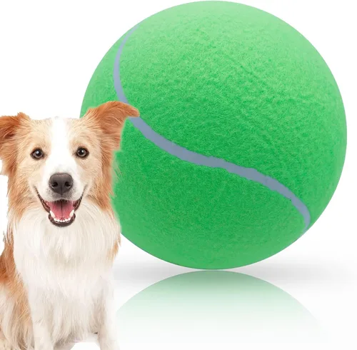 Miniatura 8 de Banfeng Pelota de tenis grande para perros, pelota de tenis gigante para perros, juguete grande para deportes al aire libre, regalo para perros