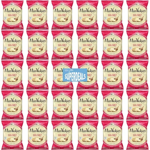 Miniatura 7 de Papas Fritas Cocidas en Caldero de Miss Vickie's Paquete de Valor Empaquetado por SUPERDEALS Bolsa de 1.375 Oz Paquete de Variedad Supremo de 5