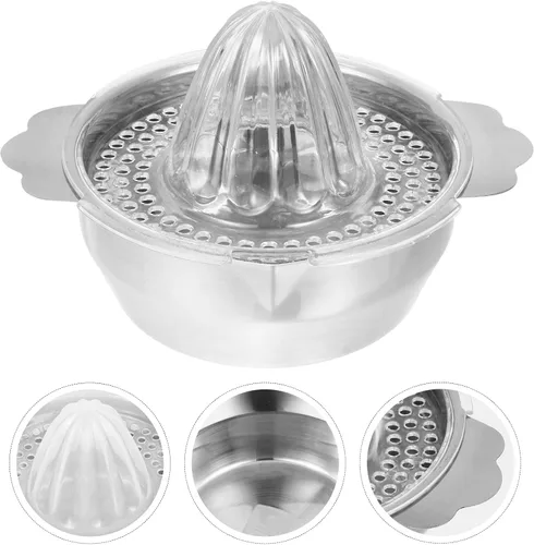 Miniatura 4 de Uonlytech Manual Stainless Steel Lemon Juicer 304 Food-grade Hand Squeezer Fruit Citrus Press for Kitchen and Outdoor Use