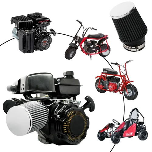 Miniatura 2 de JMCHstore Kit adaptador de filtro de aire de carburador de alto rendimiento para FRP GMB100 Coleman CT100U CC100X 98cc, motor Predator 79cc 3HP