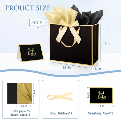 Miniatura 2 de Ethhqu Bolsas de regalo grandes con asas