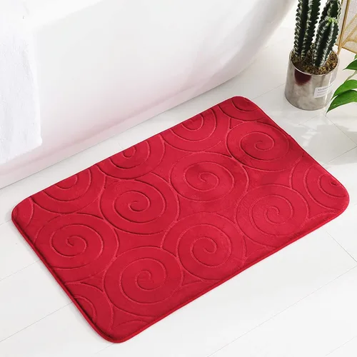 Miniatura 2 de Juego de 3 tapetes de baño, tapetes con relieve para tapa de inodoro, tapete antideslizante absorbente lateral para baño, baño (gris)