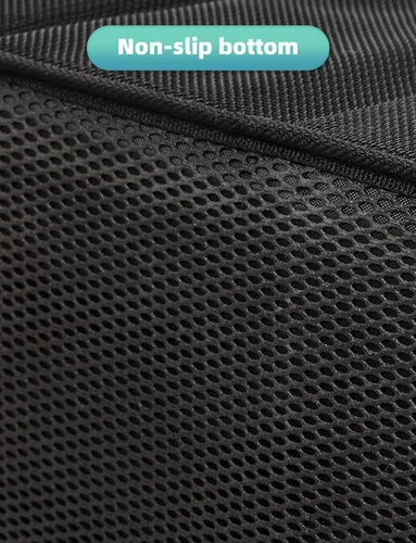 Miniatura 8 de YOHOOLYO Organizador de Asiento de Coche Organizador de Asiento Trasero de Coche con 4 Compartimentos, 4 Portavasos y 7 Bolsillos de Malla para Negro