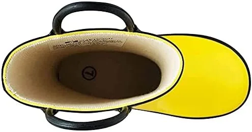 Miniatura 5 de OAKI Botas de lluvia de goma impermeables para niños con asas fáciles de poner