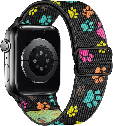 Miniatura 9 de Correas elásticas de nailon compatibles con Apple Watch de 1.496 pulgadas, 1.575 pulgadas, 1.614 pulgadas, 1.654 pulgadas, 1.732 pulgadas, 1.732