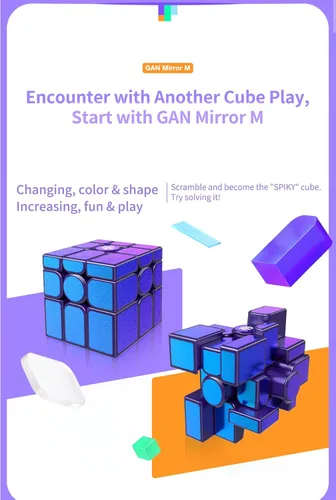 Miniatura 3 de CuberShop GAN Mirror M - Cubo de Velocidad con Revestimiento UV Rojo, Nueva Versión 2024, Espejo Magnético GAN Versión Especial Roja del Año Nuevo