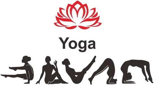 Adhesivo de pared para estudio de yoga, calcomanía de PVC extraíble con patrones de loto e hinduismo, regalo único para los amantes del yoga, ideal