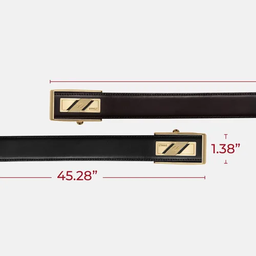 Miniatura 3 de SHINKO 100% Italian Leather Belt for Men, Fashion Mens Dress Belt for Any Occasion and Outfit
