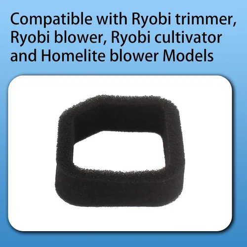 Miniatura 2 de Ryobi Filtro de aire de repuesto, paquete de 6 unidades 560873001 para recortadora, soplador (BM254BV, RY08510, RY08544), cultivador