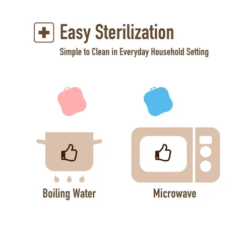 Miniatura 5 de Esponja de baño de silicona ultra suave para bebé y piel seca (rosa bebé)