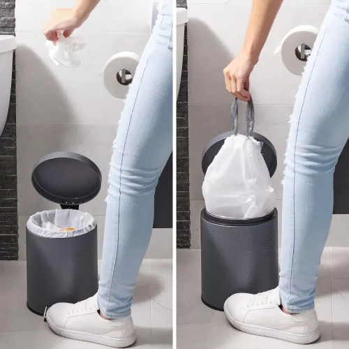 Miniatura 2 de Plasticplace Bolsas de basura de ajuste personalizado, compatibles con Simplehuman Code R (100 unidades) forros de basura blancos con cordón de 2.6