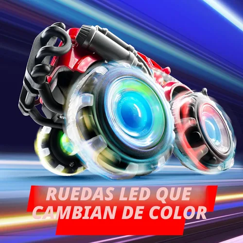 Miniatura 2 de Vroomix Paquete de 3 Camiones Monstruo de Juguete - Camión de Juguete con Ruedas LED Intermitentes - Autos que se Iluminan para Niños Pequeños